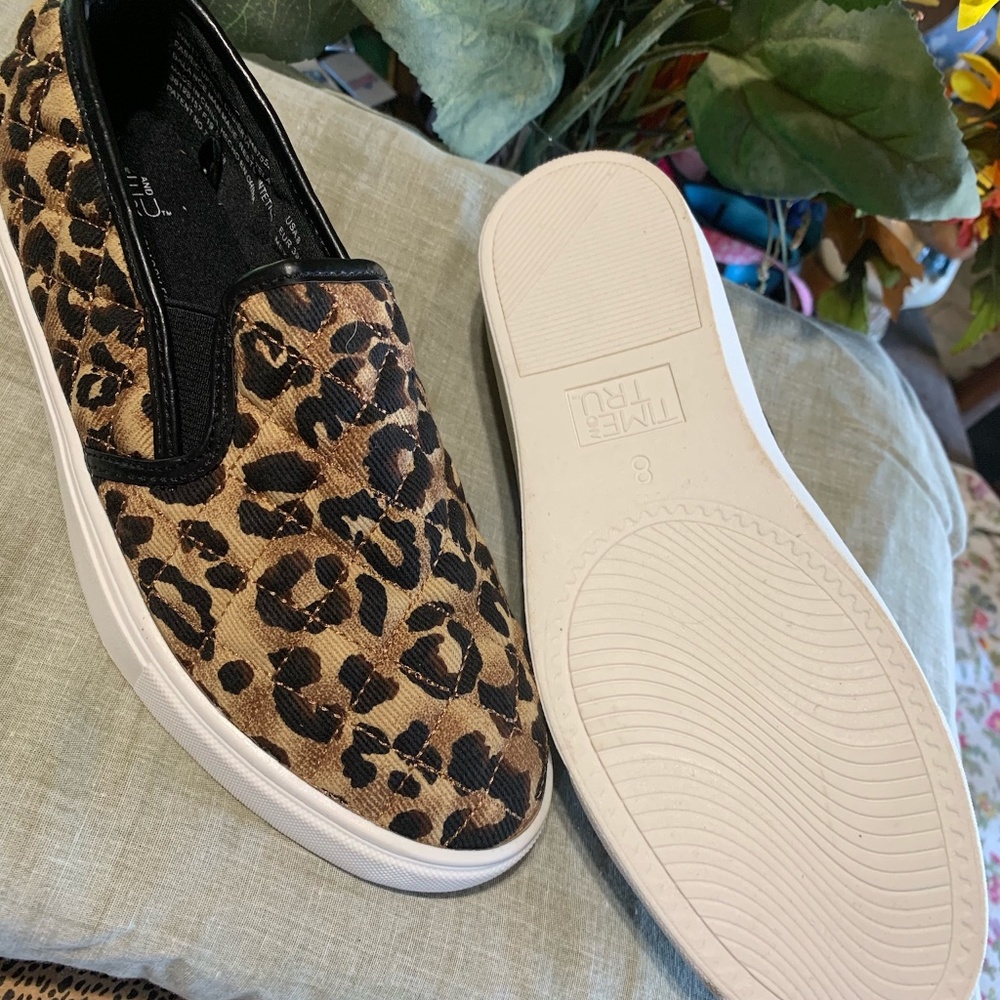 Leopard print sneakers. Brand  new